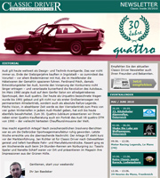 Classic Driver Newsletter Ausgabe 20