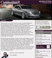 Classic Driver Newsletter Ausgabe 36